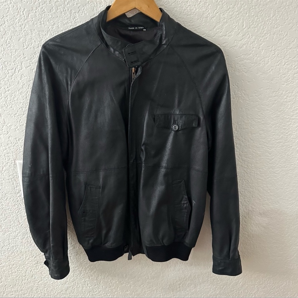 Cortefiel de Espana vintage leather jacket